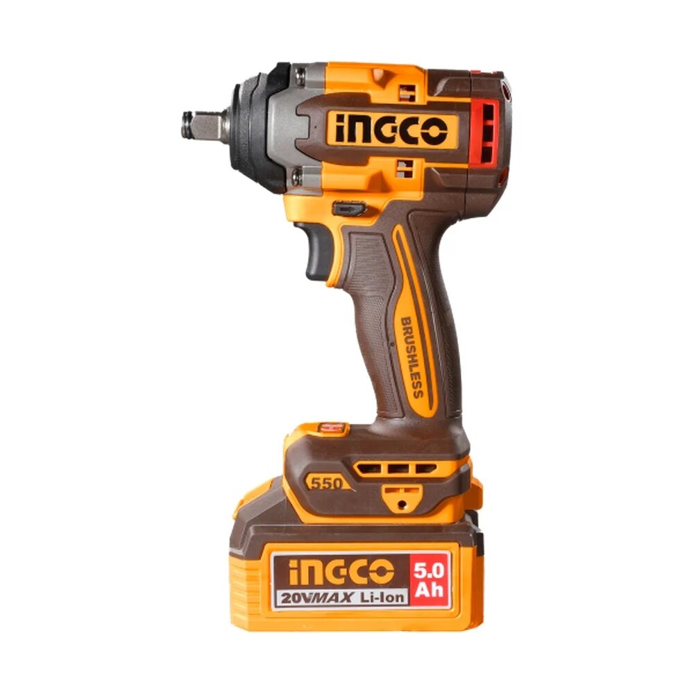 INGCO Гайковерт 550Нм, Акк, Б/щ, P20S(20В) CIWLI2055
