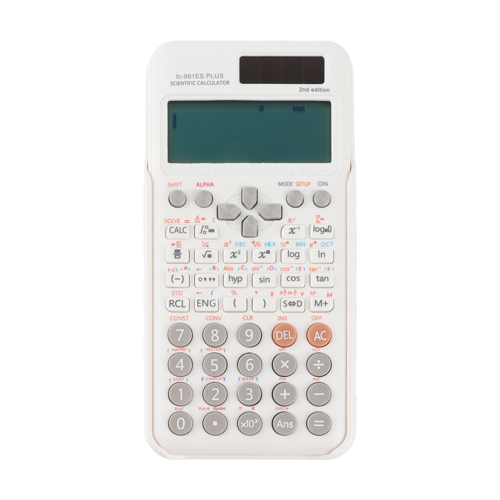 Научный калькулятор FX991ESPLUS, компактный, с 417 функциями и двойным питанием для учащихся и преподавателей