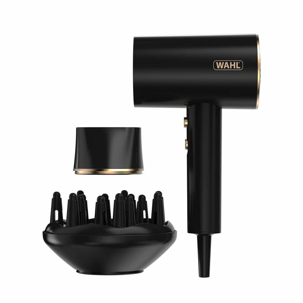 Фен Wahl Ionic Flow 3404-0470, 2100 Вт, ионизация, холодный обдув, диффузор и концентратор