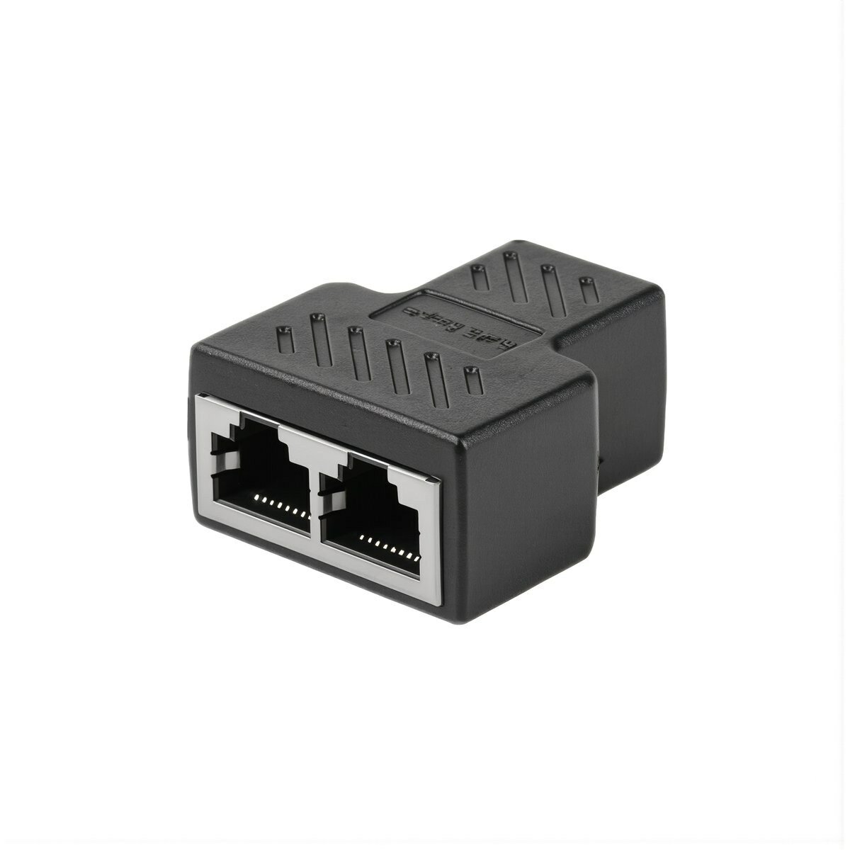 Прочный пластиковый коннектор для сетевого кабеля RJ45 CAT6 разъем для соединения двух отрезков витой пары подходит для домашней и офисной сети на больших расстояниях, Тройной разъем, черный