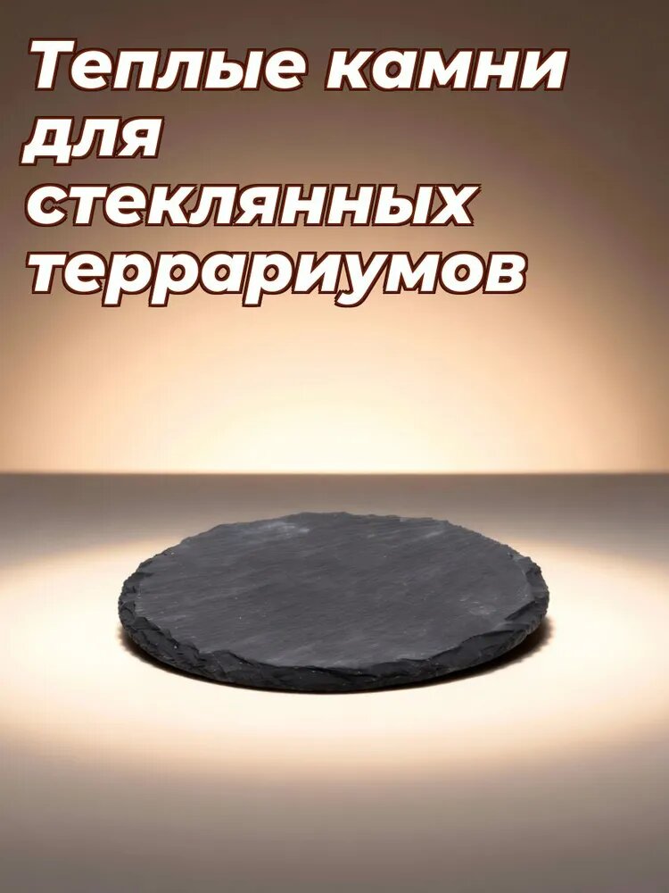 Набор из 2 натуральных каменных плиток для террариума, серые, для рептилий и черепах