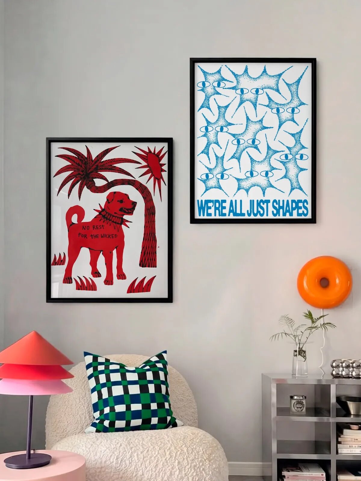 Набор постеров "And No Rest For Me x Shapes", 30x40 см, 2 штуки