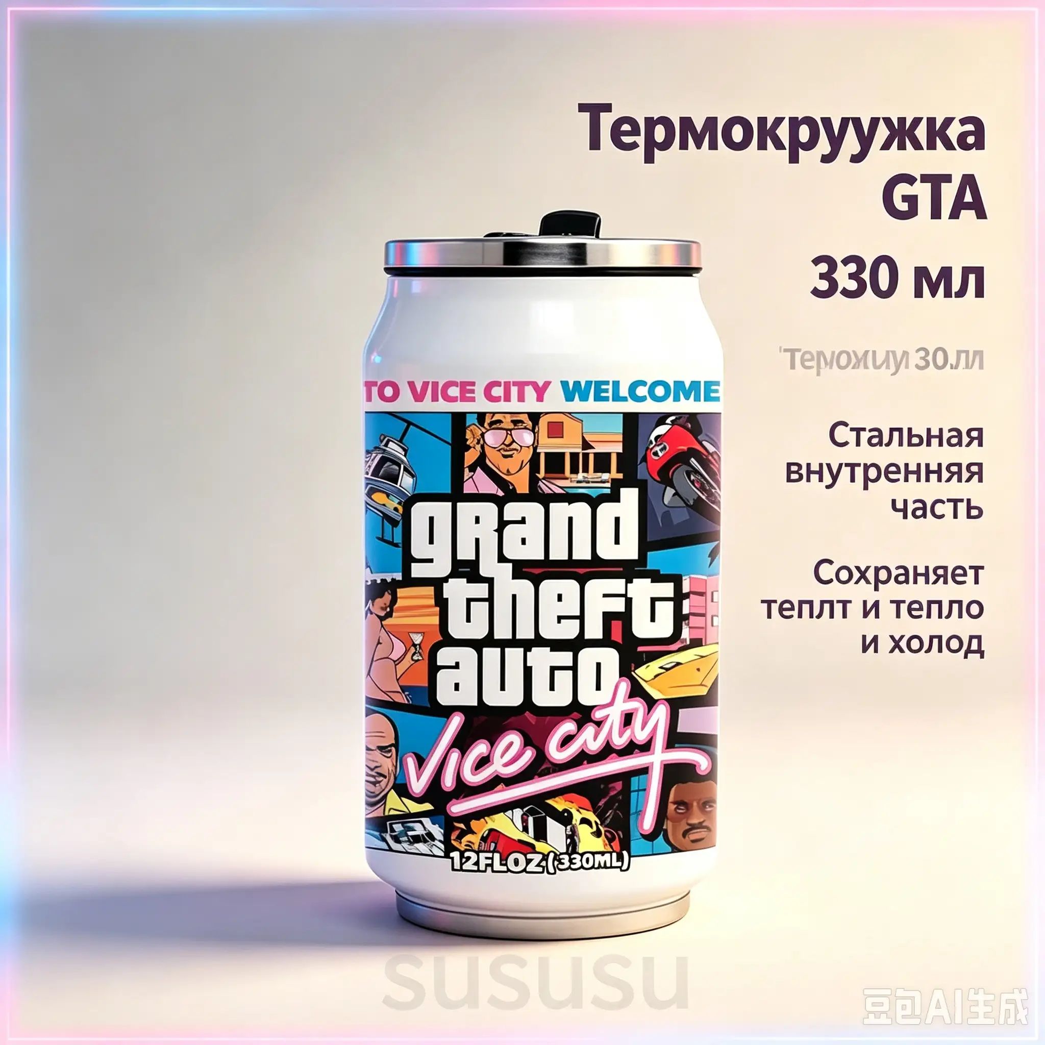 Термокружка 0.33 л, белый