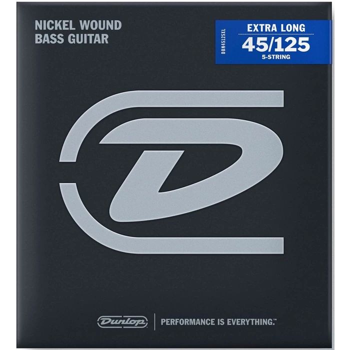 Dunlop DBN45125XL Комплект струн для 5-струнной бас-гитары 45-125