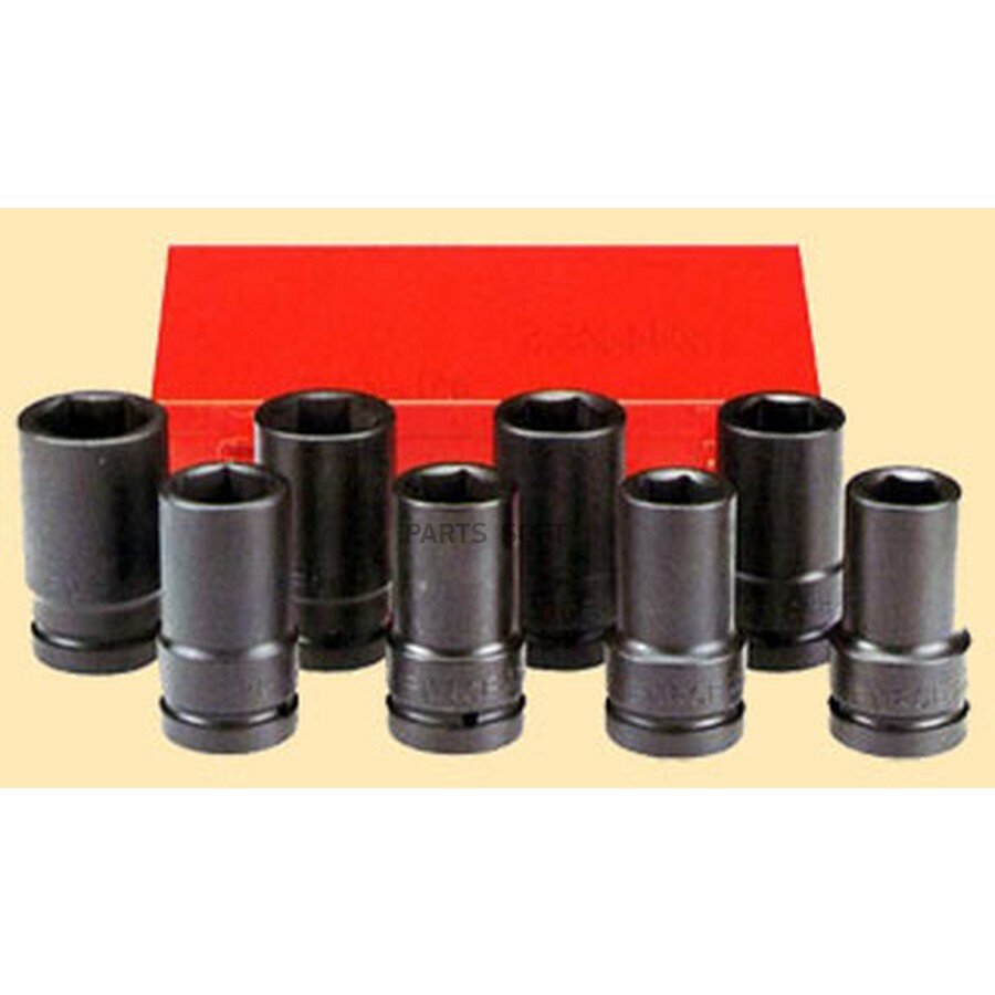 Набор FORCE DR.1 ударных 6-ти гранных длинных (L100мм) головок: 24, 27, 30, 32, 33, 36, 38, 41мм, 8пр. В металлическом ящике от официального дистрибьютора, FORCE, артикул 8081D