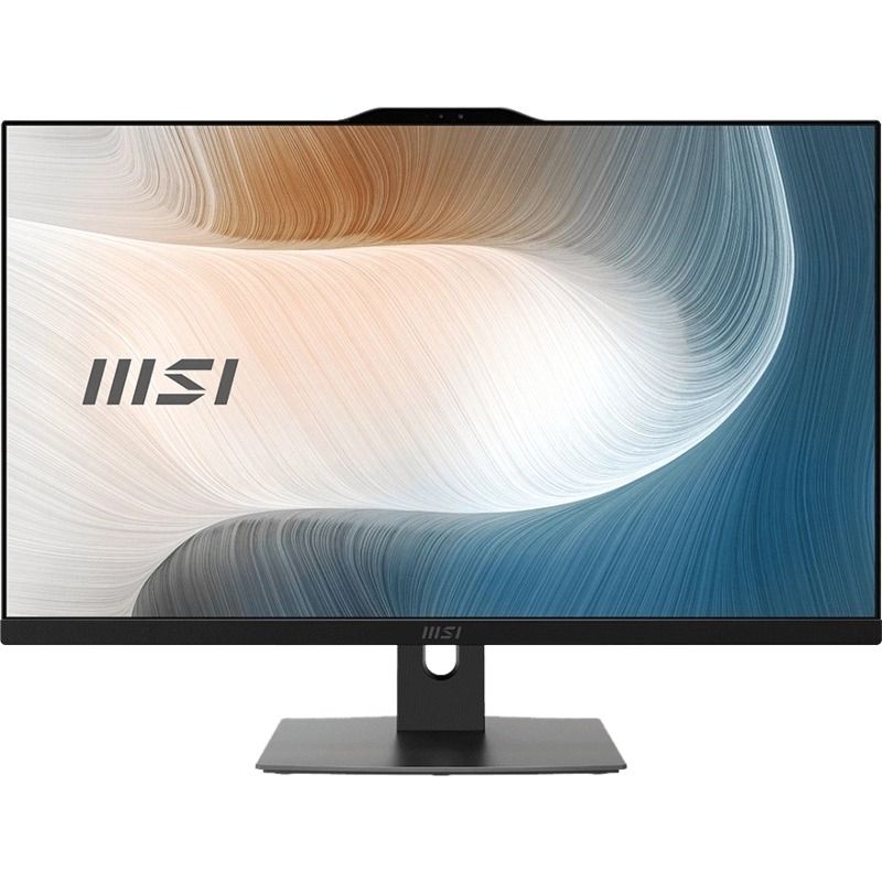 Моноблок MSI Modern AM242P 1MA-2410XRU 23.8" Full HD Core 3 100U (1.2) 8Gb SSD500Gb Graphics noOS Eth WiFi BT 120W клавиатура мышь Cam черный 1920x1080