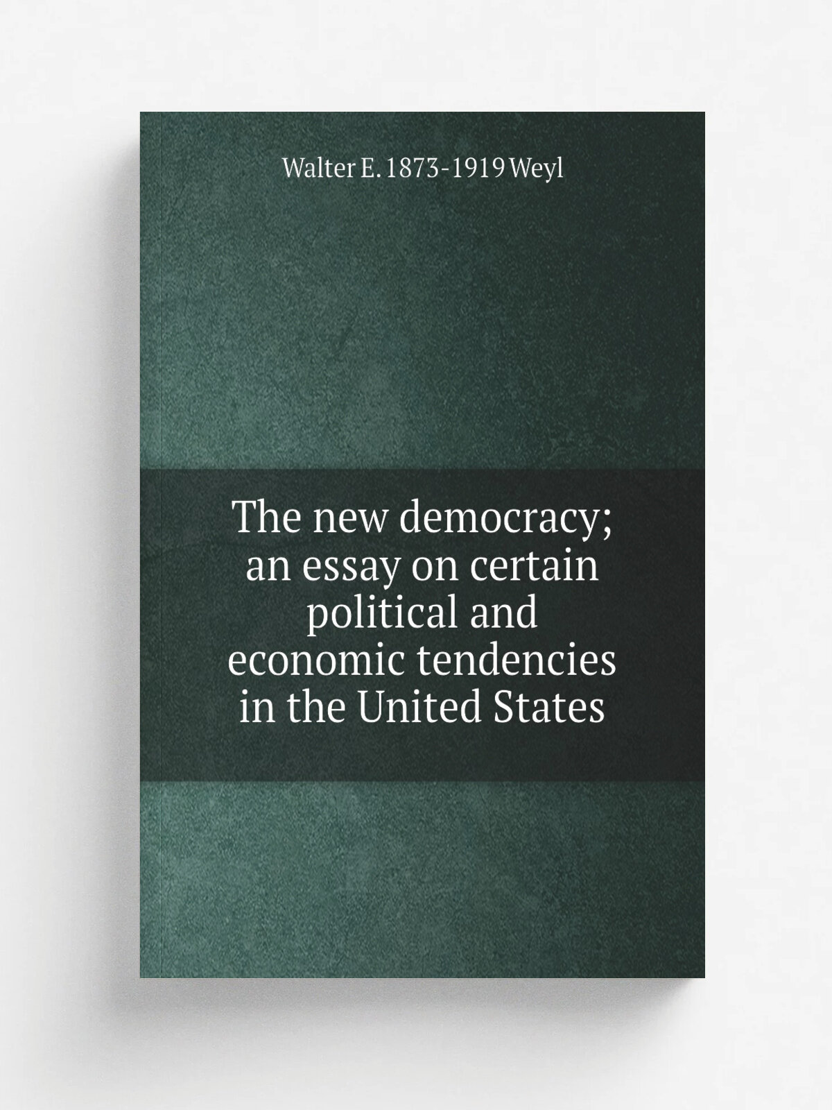 The new democracy; an essay on certain political and economic tendencies in the United States