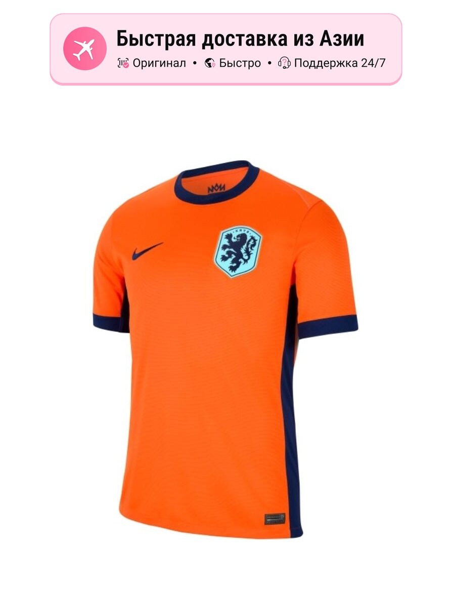 Футболка NIKE Nike Нидерланды Командная 2024/25 Стадион Домашняя Dri-FIT