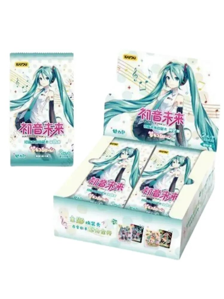 Коллекционные карты Hatsune Miku, Virtual Singer, Piapro, аниме мерч, 1 коробка