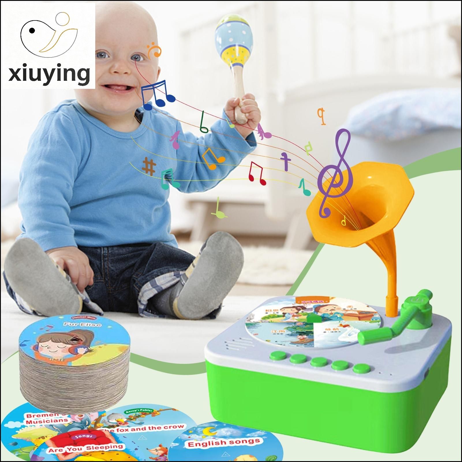Игрушка-рассказчик с граммофонными пластинками и 96 картами