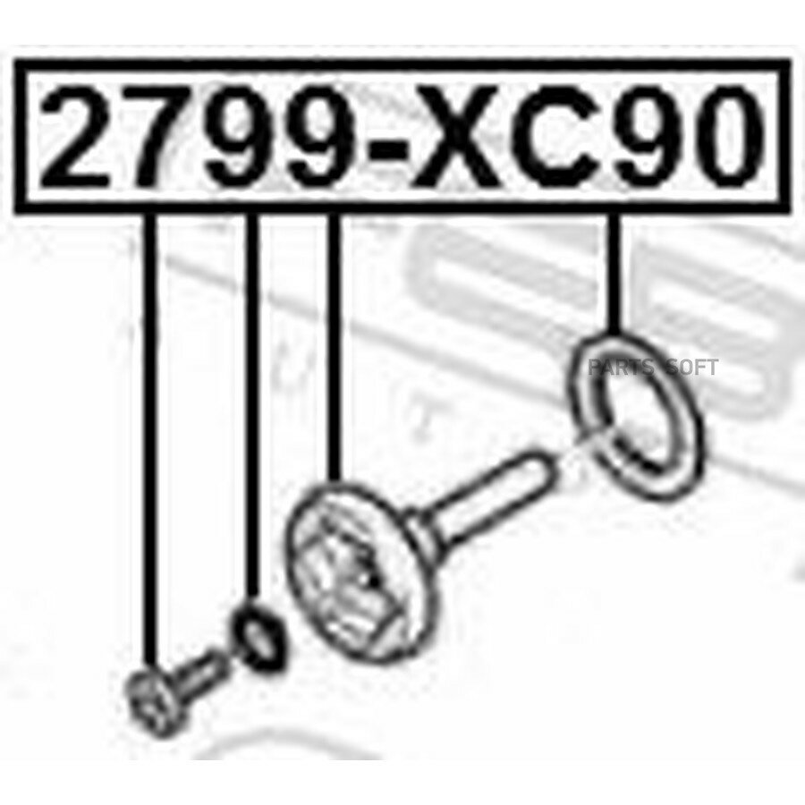 FEBEST 2799-XC90 пробка сливная масляного картера VOLVO LAND ROVER FORD ()