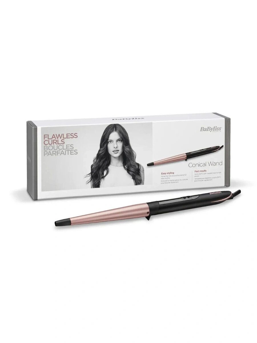 Щипцы BaByliss C454E, керамический, розовый, LED-э