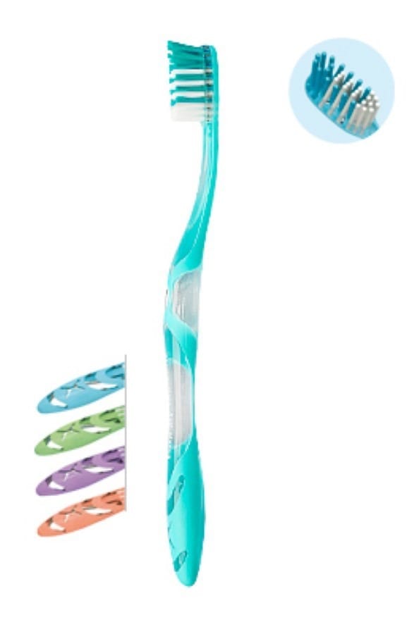 Зубная щетка Elgydium Anti-plaque, средняя, белый