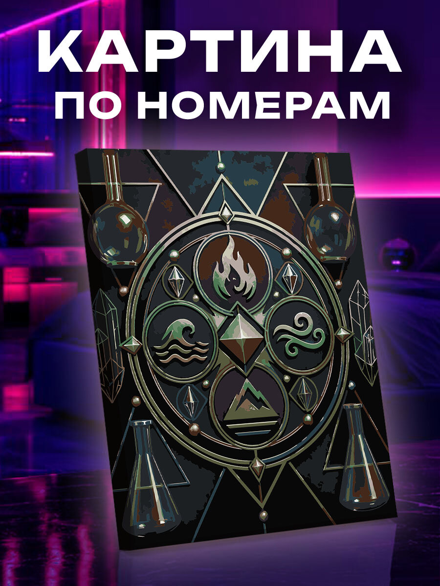 Картина по номерам Изумрудная мандала алхимика