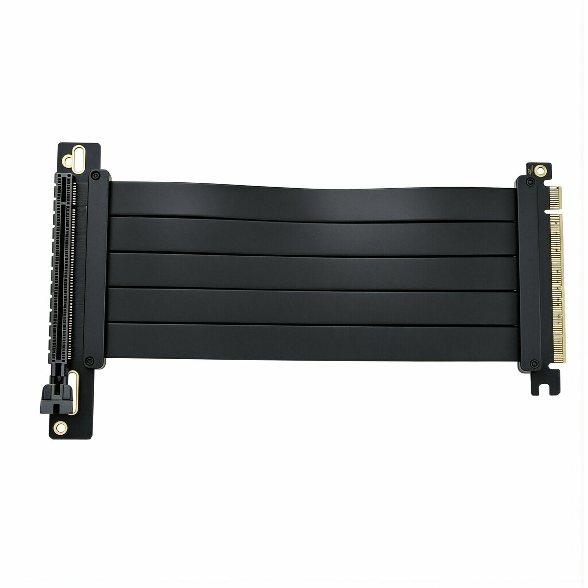 Кабель удлинитель для видеокарты PCI-E 4.0 x16 20 см под углом 90 градусов гибкий плоский для ПК