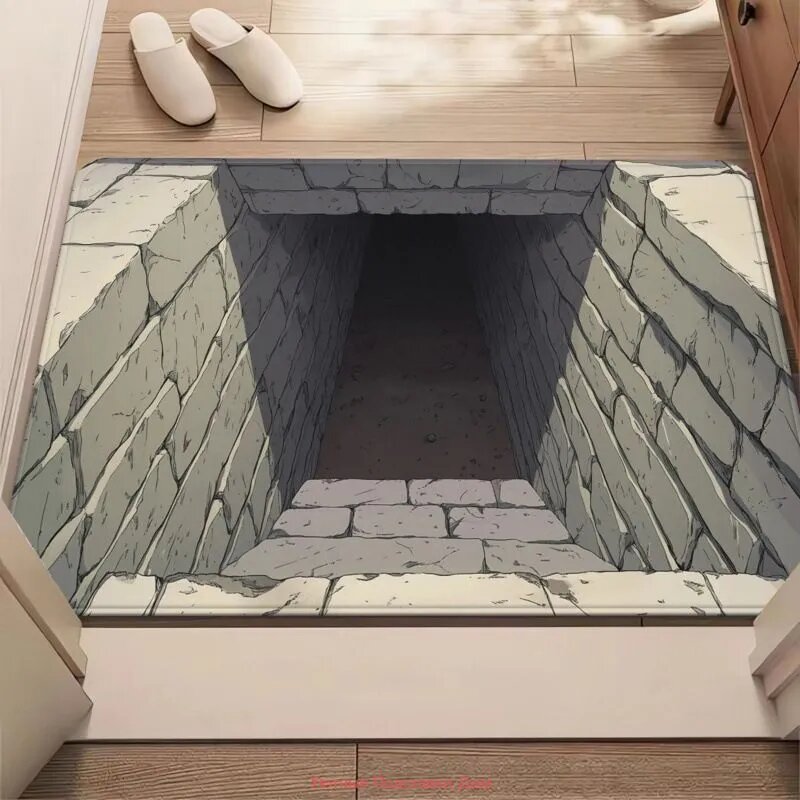 Коврик придверный 40x60 см 1 мм 3d-эффект бирюзовый