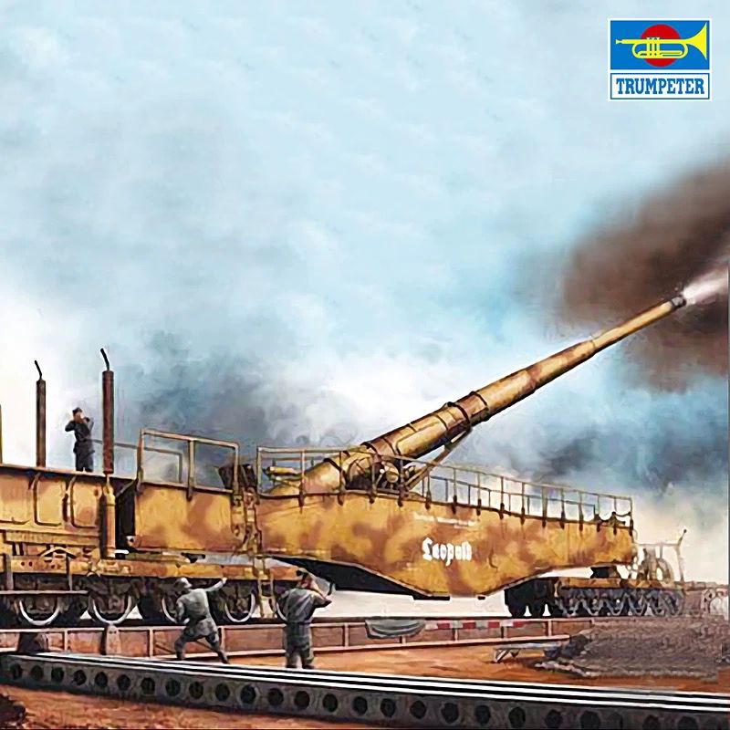 Trumpeter 00207 1/35 Немецкая 280-мм железнодорожная пушка K5 E Leopold