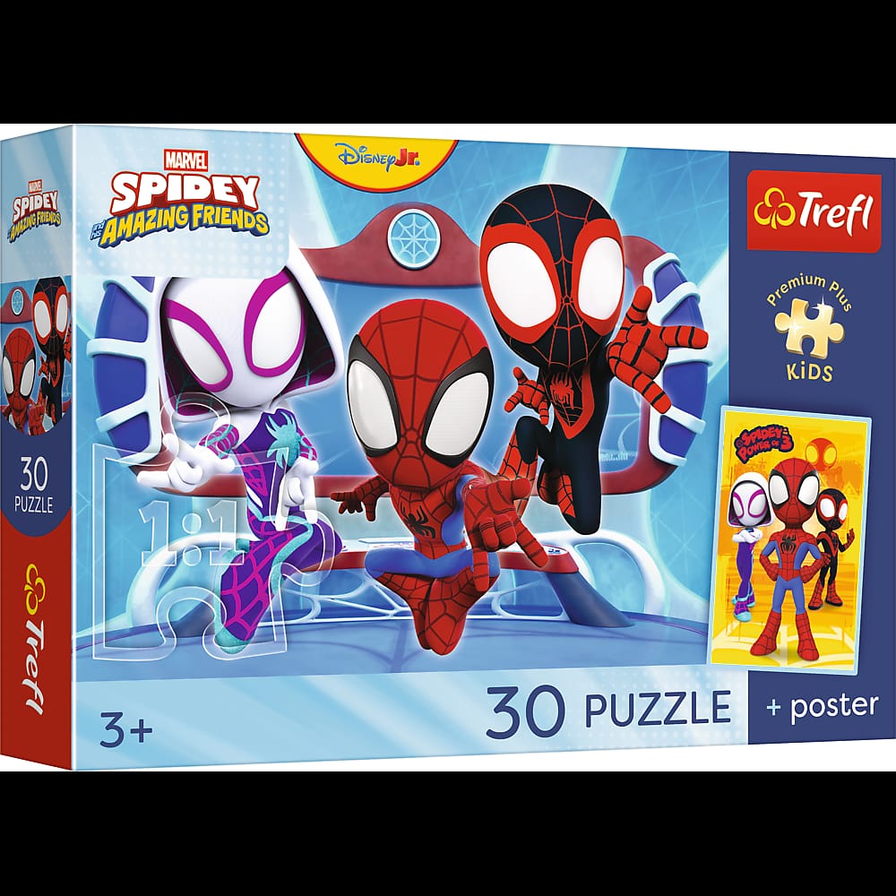 Пазл Trefl Premium Plus Kids "Спайди и супер-друзья" Спайди в действии, 30 элементов