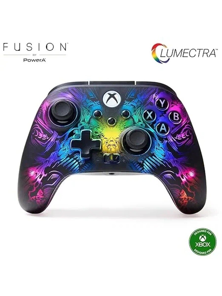 Беспроводной контроллер PowerA FUSION Pro для Xbox Series XS с Lumectra, геймпад, проводной игровой контроллер
