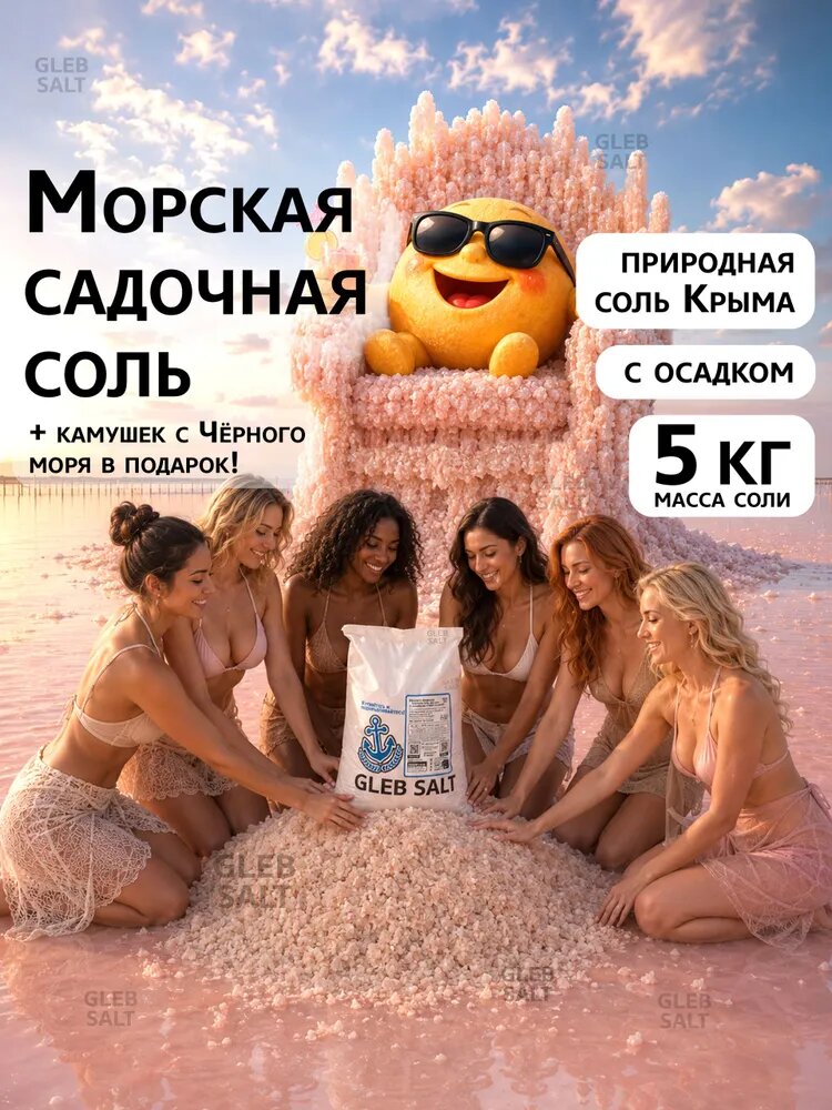 Gleb Salt Соль для ванны, 5000 г.
