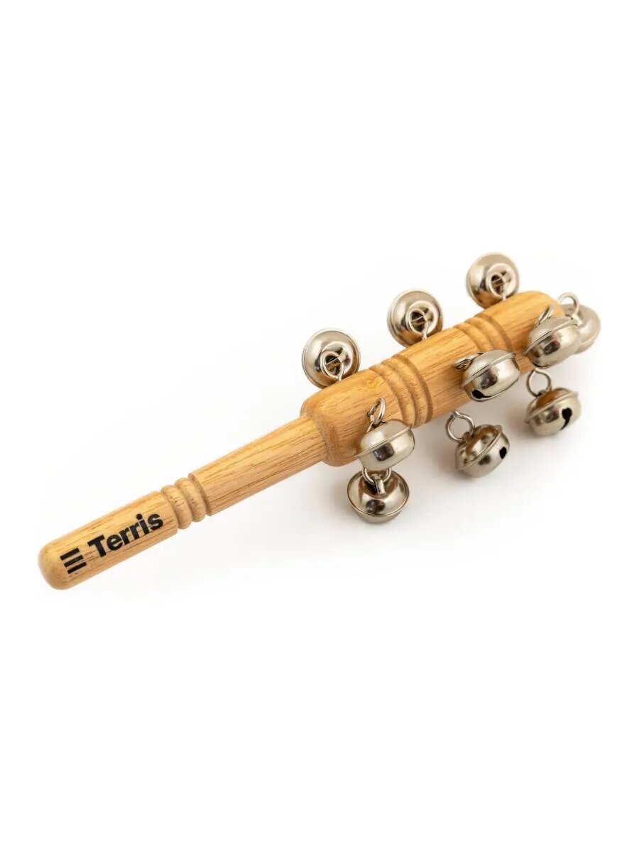 TERRIS SHB-21NL Джингл-стик, деревянный, размер: 21,5 см, 10 бубенцов