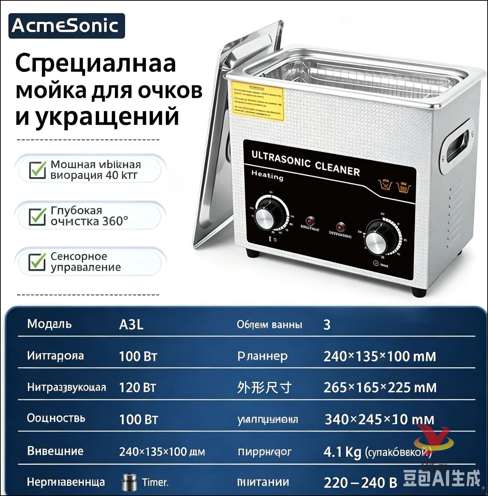 Ультразвуковая мойка для виниловых пластинок Vinyl UltraClean-x