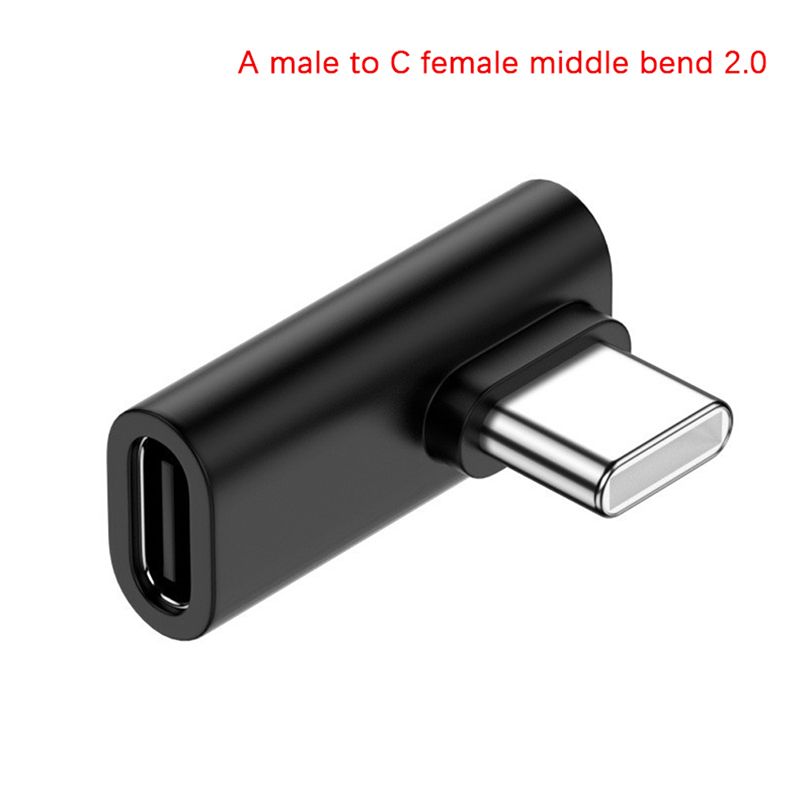 Адаптер для мобильного телефона, переходник USB C на USB A под углом 90 градусов, угловой разъем USB A 3.0 папа на разъем USB Type C, адаптер для компьютерного USB-диска.