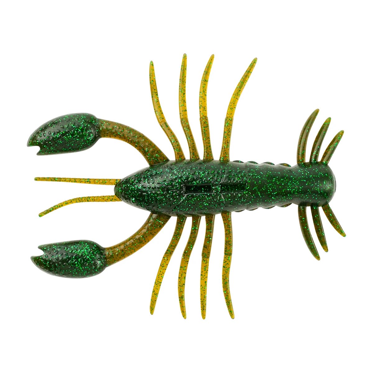 Мягкая приманка креветка, 8 см, цвет D-4pcs