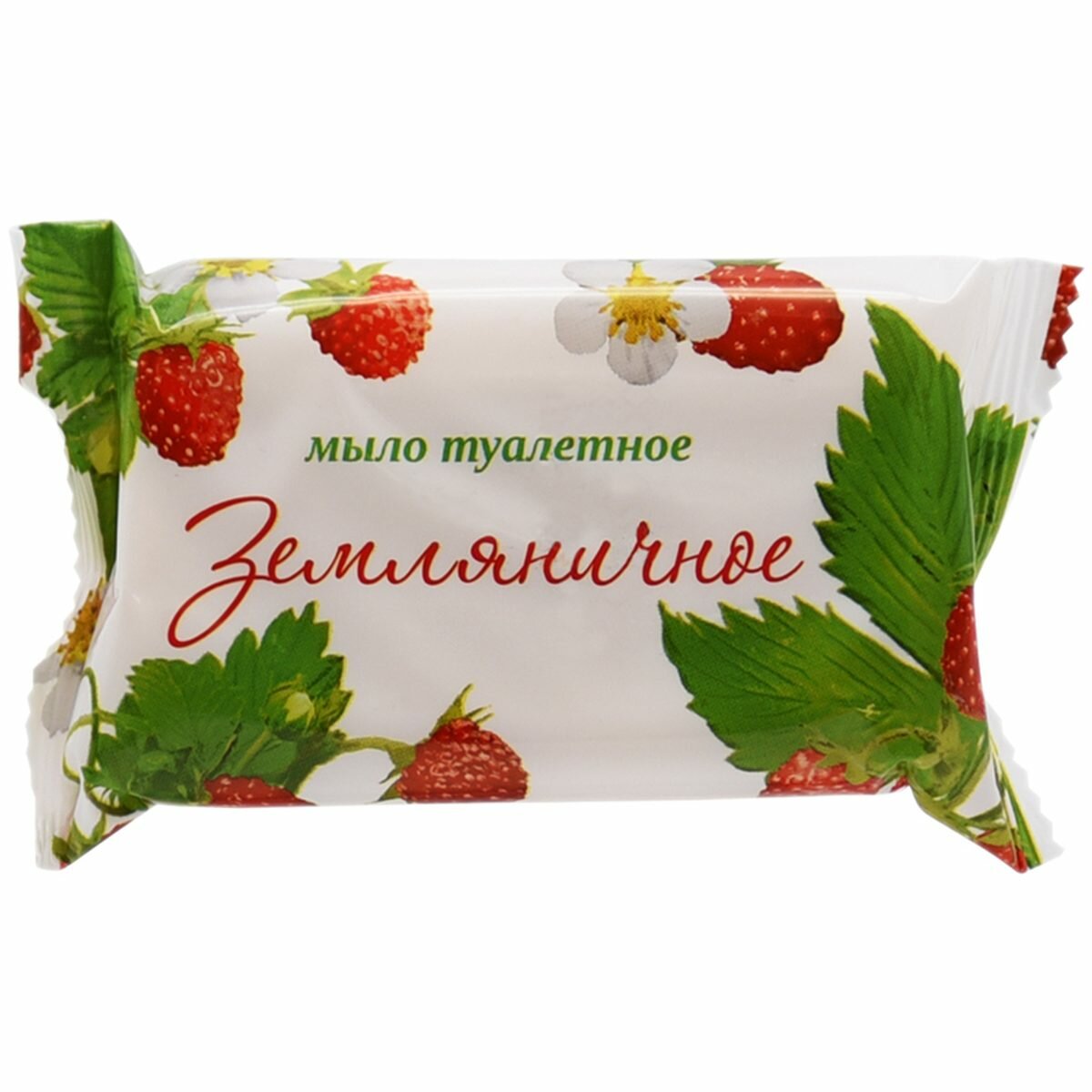 Мыло кусковое туалетное ММЗ "Стандарт. Земляничное", флоу-пак, 100г (4620771971550), 1шт.