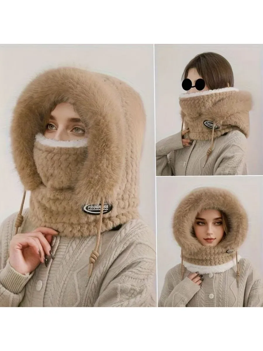Капор  Зимний уют для взрослых и детей