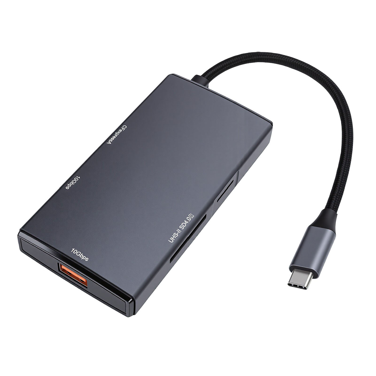 5 в 1 кард-ридер USB C Hub Многопортовый адаптер 10 Гбит/с Адаптер USB 3.2 Gen 2 для алюминиевого сплава типа A