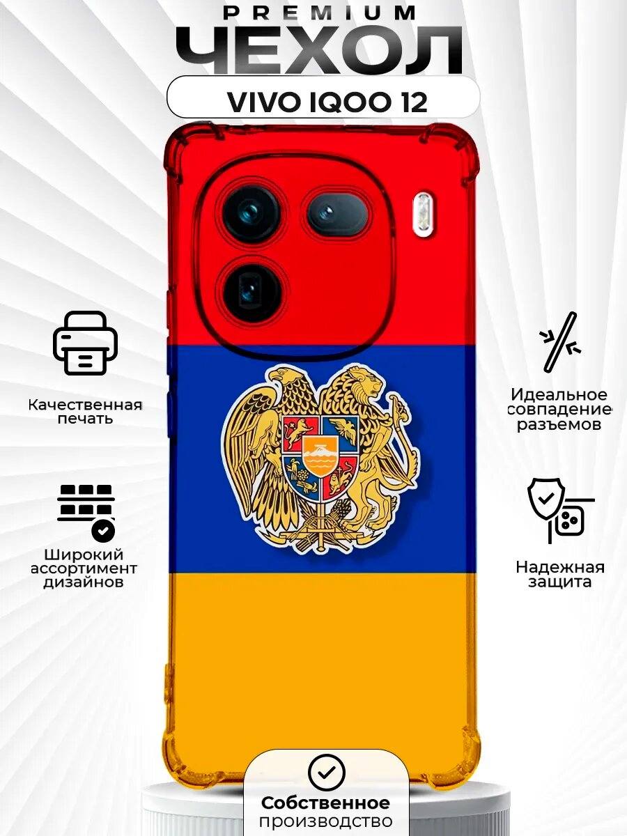 Чехол на VIVO iQOO 12 с принтом Армении