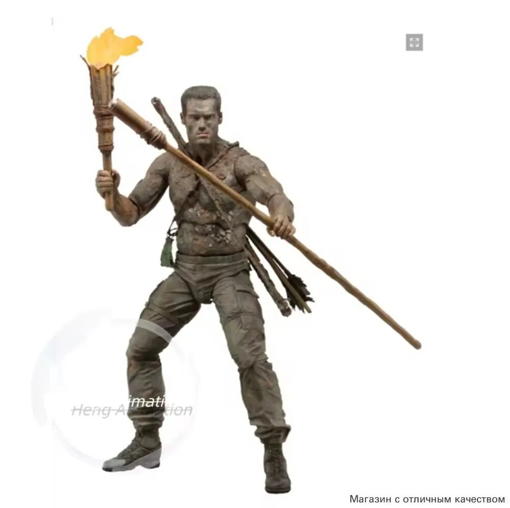 Фигурка Neca Predator 1/10 Series Action Figures Jungle Patrol Dutch(Хищник)-17cm