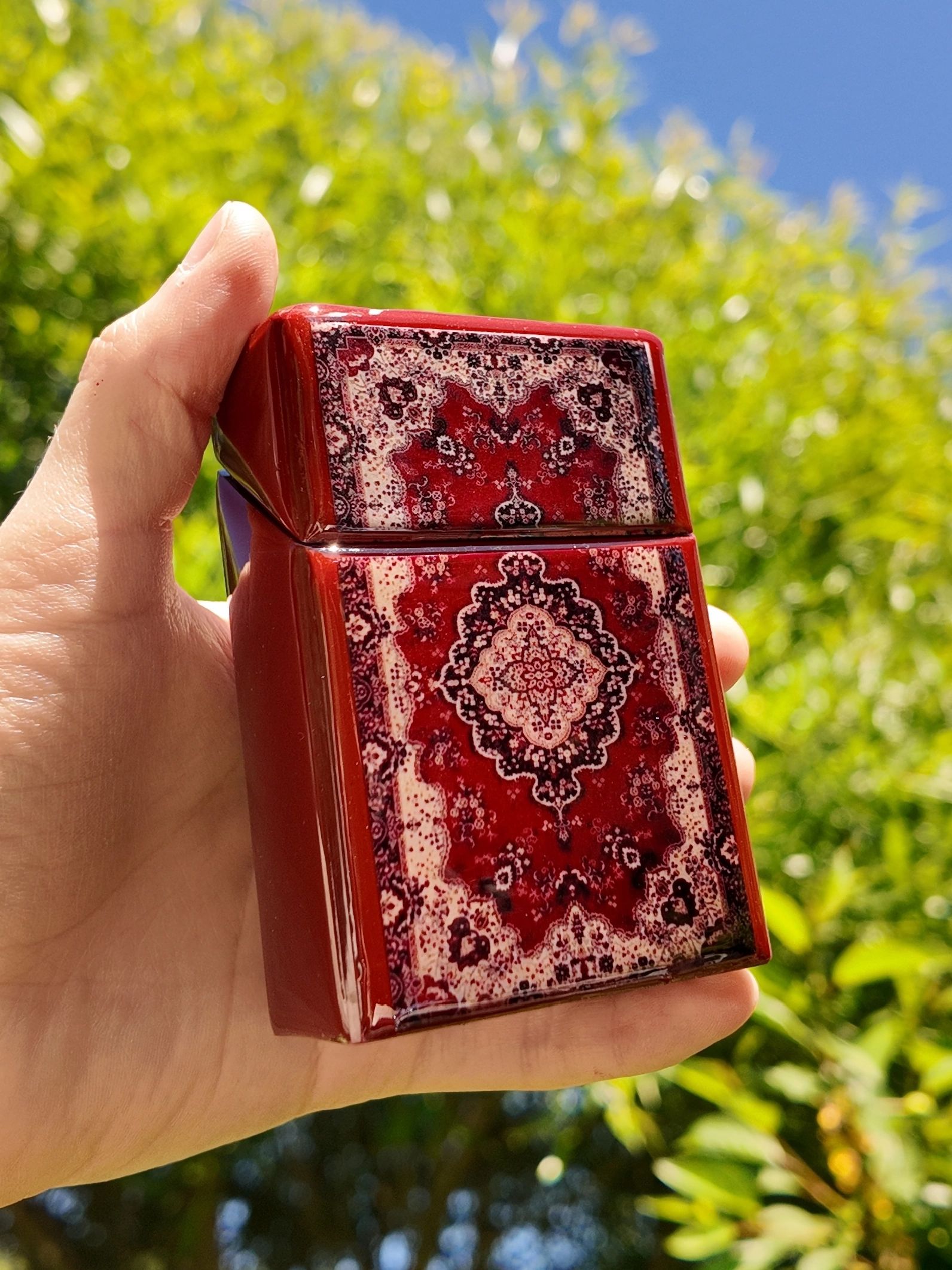 Портсигар сувенир из эпоксидной смолы