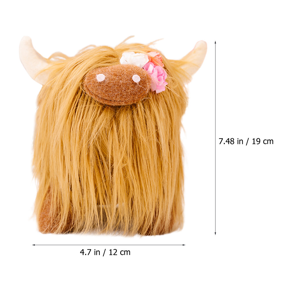 Игрушка В Forme Коровы Мягкая Игрушка Декоративная Корова Игрушечная 19X14X12Cm