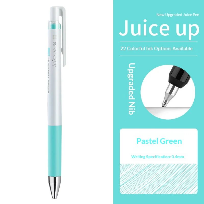 Гелевая ручка PILOT Juice Up 22 цветов Зеленый, 0.4mm L Green Pen