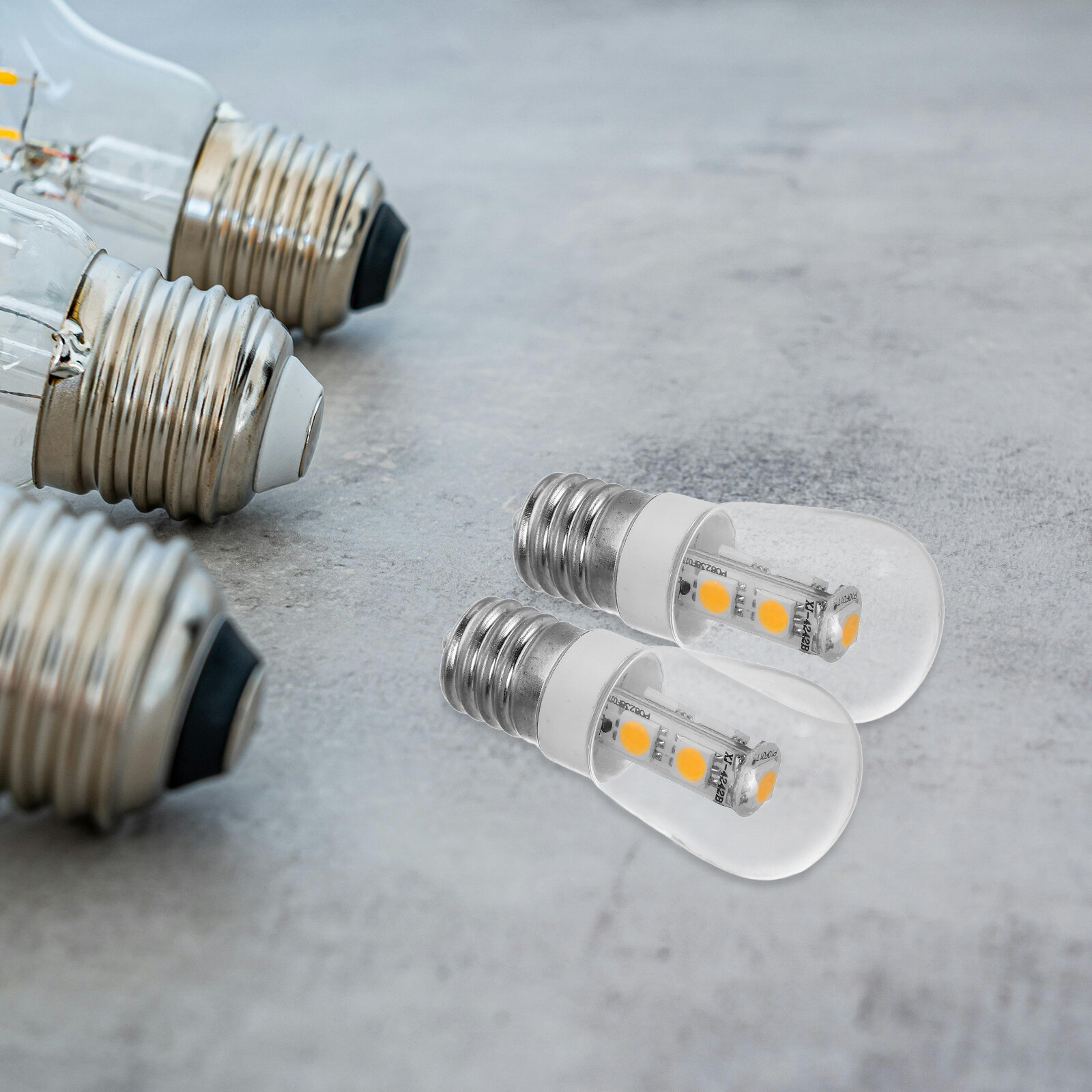2 Штуки Лампочки Для Холодильника E17 110V Светодиодные Прозрачные 25 SMD 2835 Яркие