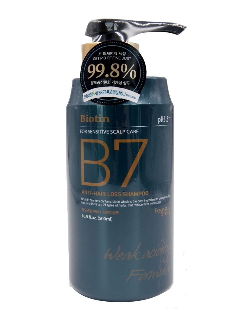 Welcos Forest Story B7 Anti Hair Loss Shampoo шампунь с биотином от выпадения (500мл.)