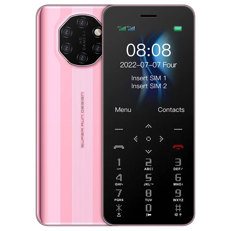 SOYES S10W Розовый, 2G, Кнопочный Мини-телефон