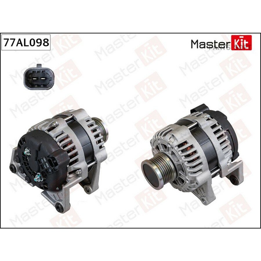 Генератор chevrolet cruze, opel astra j от официального дистрибьютора, MASTERKIT, артикул 77AL098