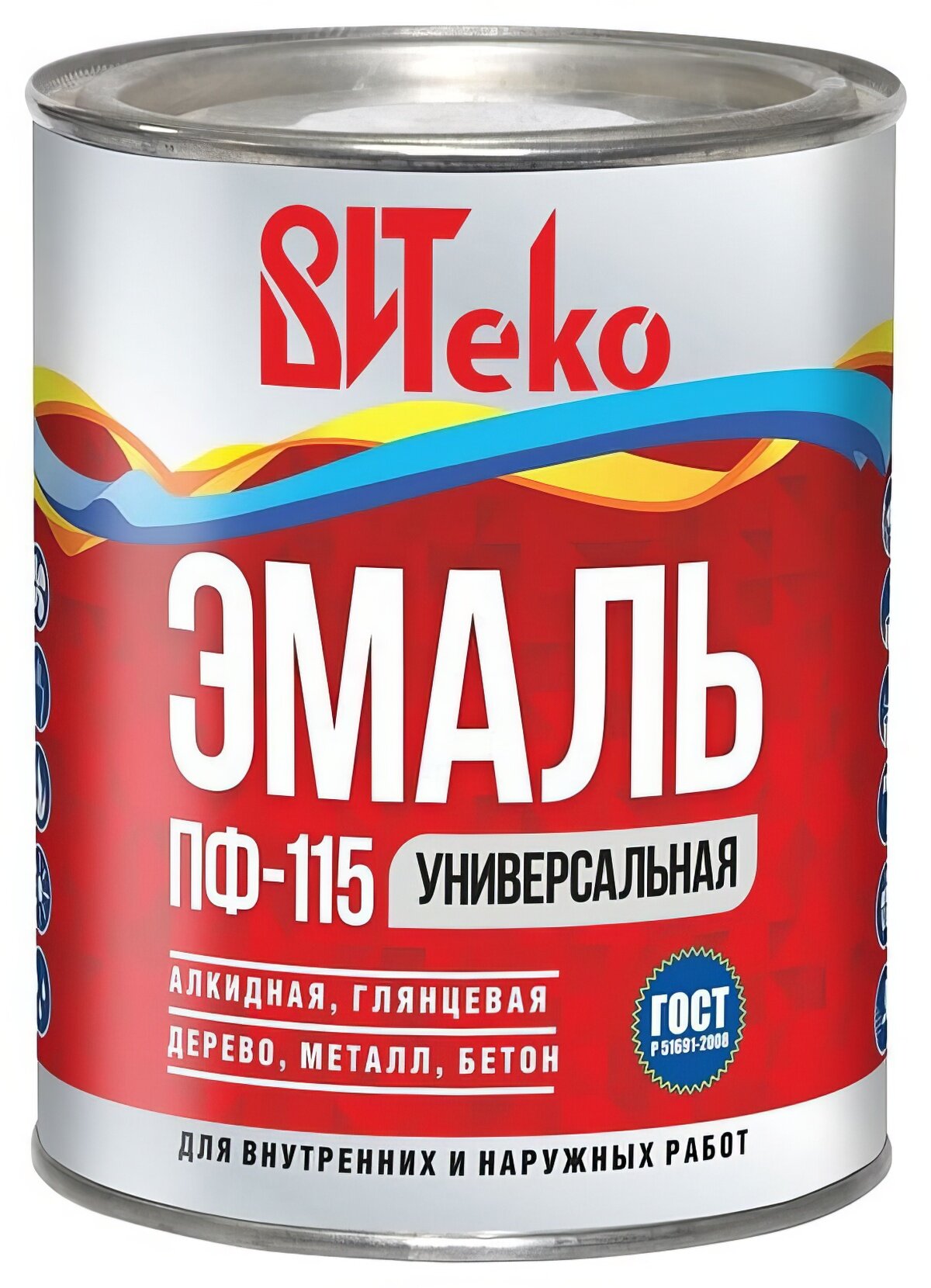 Эмаль Царицынские краски Витеко ПФ-115, шоколад, 0.8 кг 19329