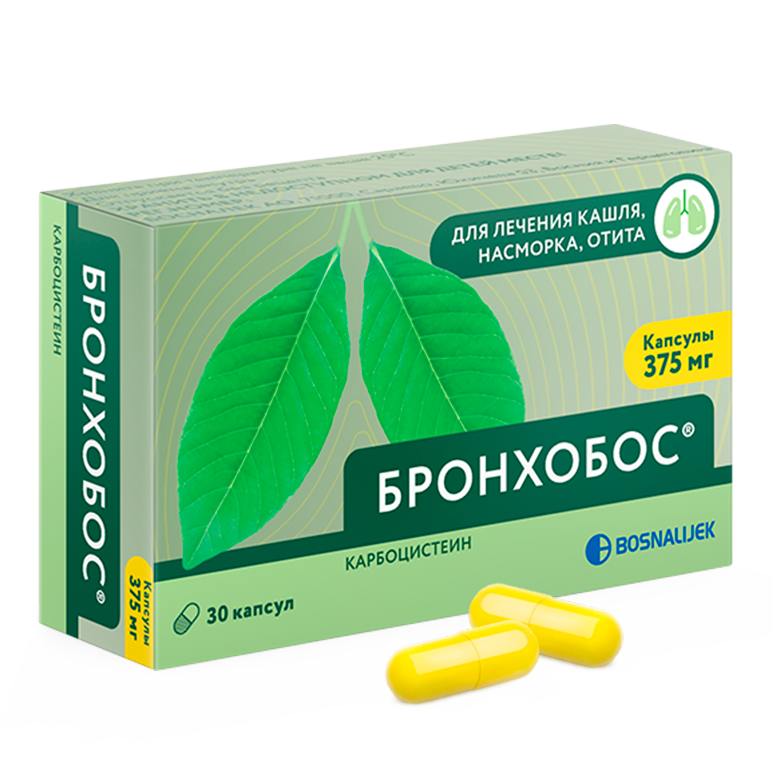 Бронхобос капсулы 375 мг 30 шт