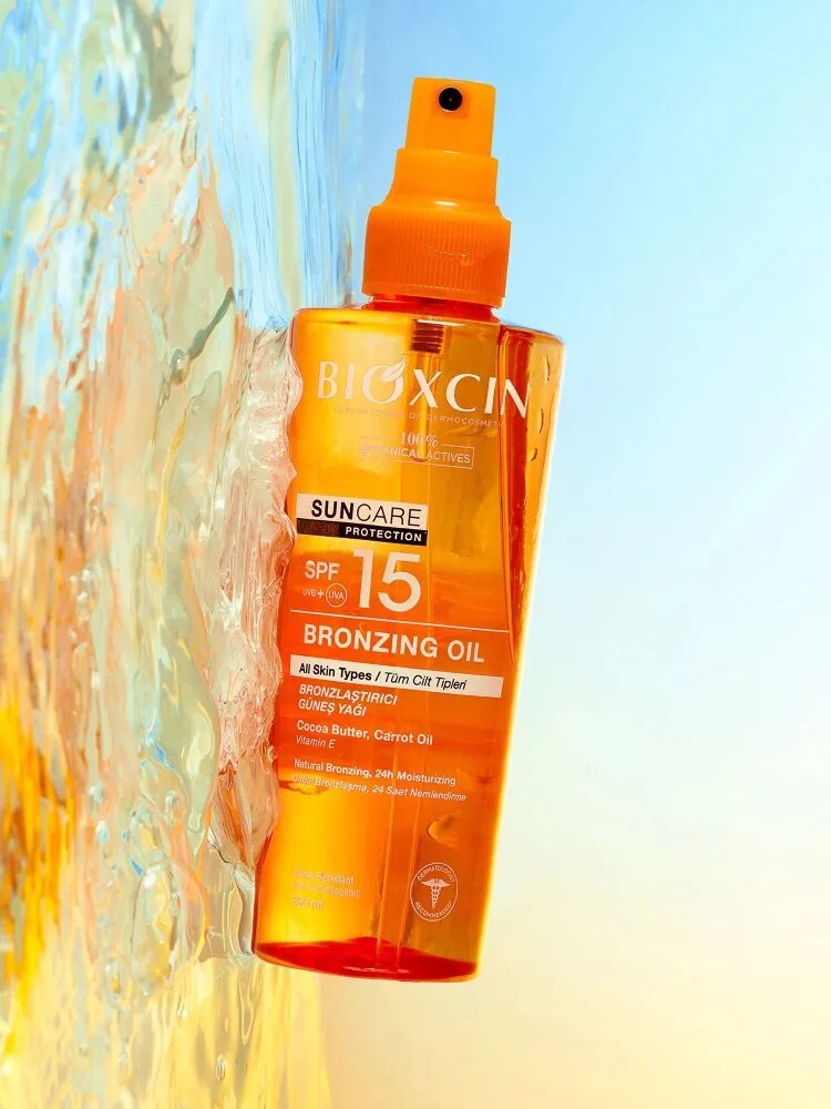 BIOXCIN Масло для Загара для лица и тела, SPF15, 200мл