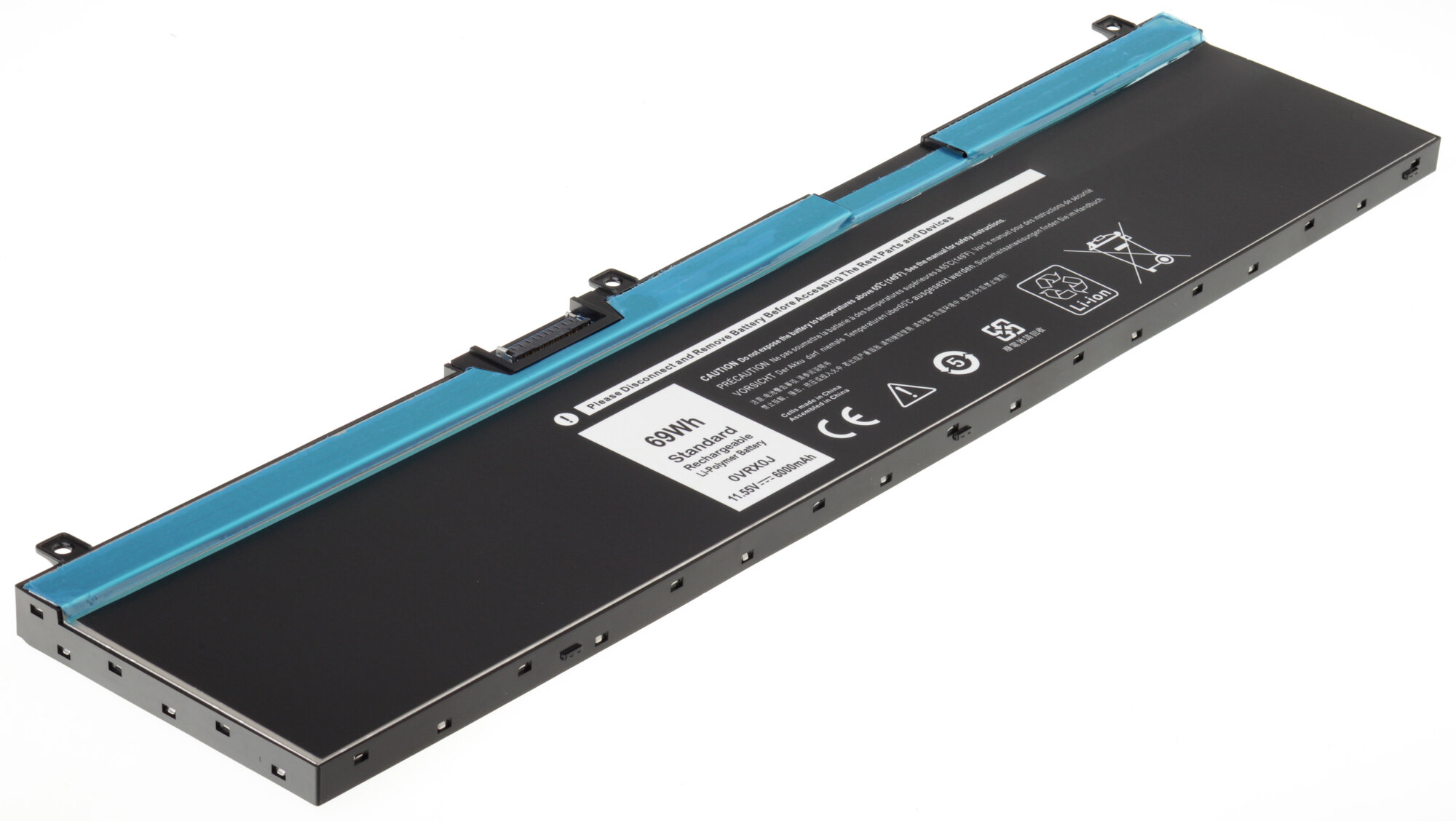 Аккумулятор iBatt 6000mAh для ноутбука Dell 7330, 7530, 7540 (GW0K9, NYFJH) удлиненная