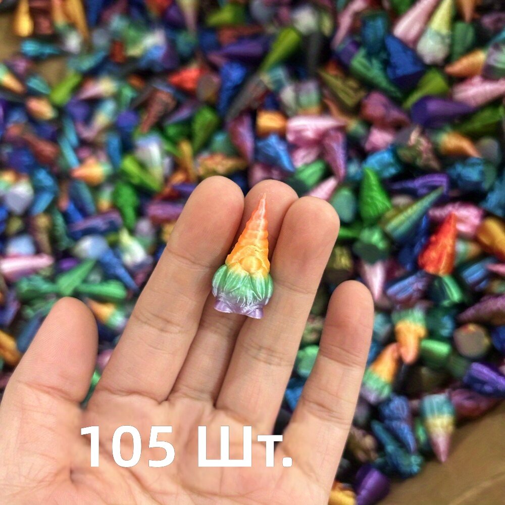 Фигурки-подвески в виде уток, радужные мультяшные украшения, 105 шт, для праздничного декора и интерьера