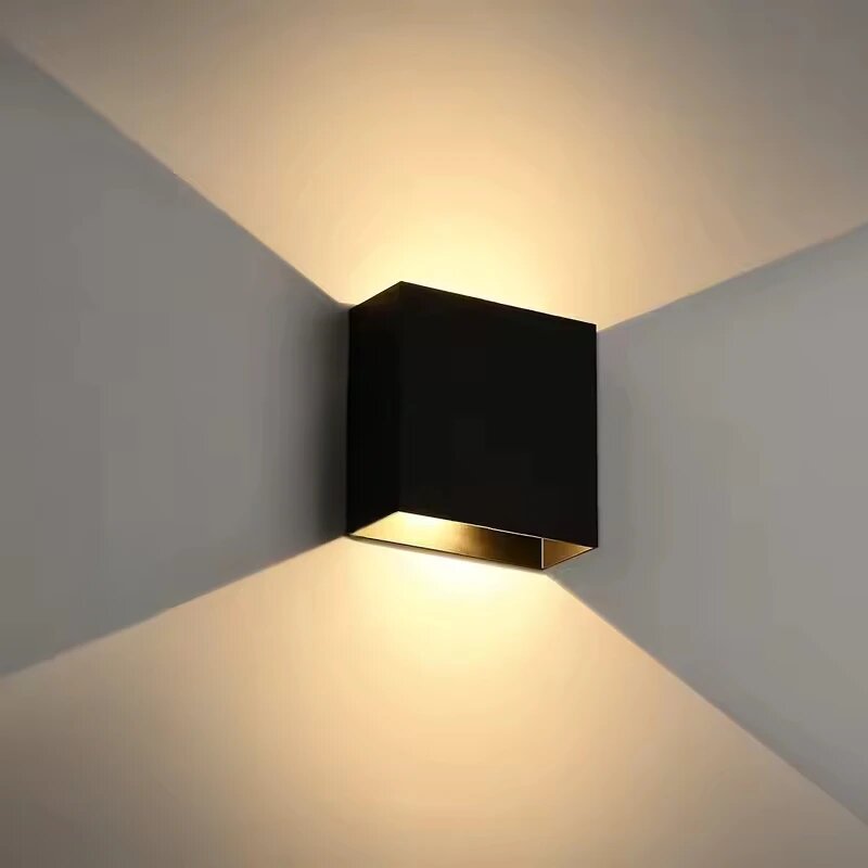 Настенные светильники ZTree квадратные черные LED 90-260В 1Pack