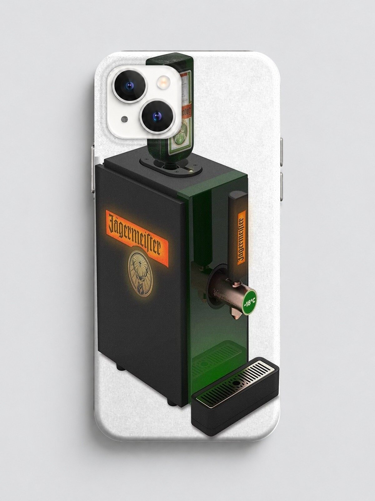 Силиконовый чехол на iPhone 15 Jägermeister