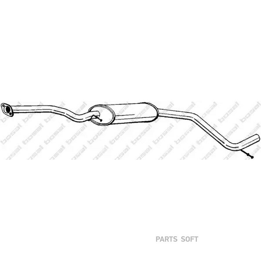 Глушитель FORD Mondeo (93-96) средняя часть BOSAL от официального дистрибьютора, BOSAL, артикул 285633