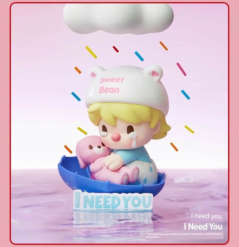 POP MART Little Sweet Beans Blind Box Figure - I Need You Design Single Box, Unopened, 12cm Height, 84 Characters