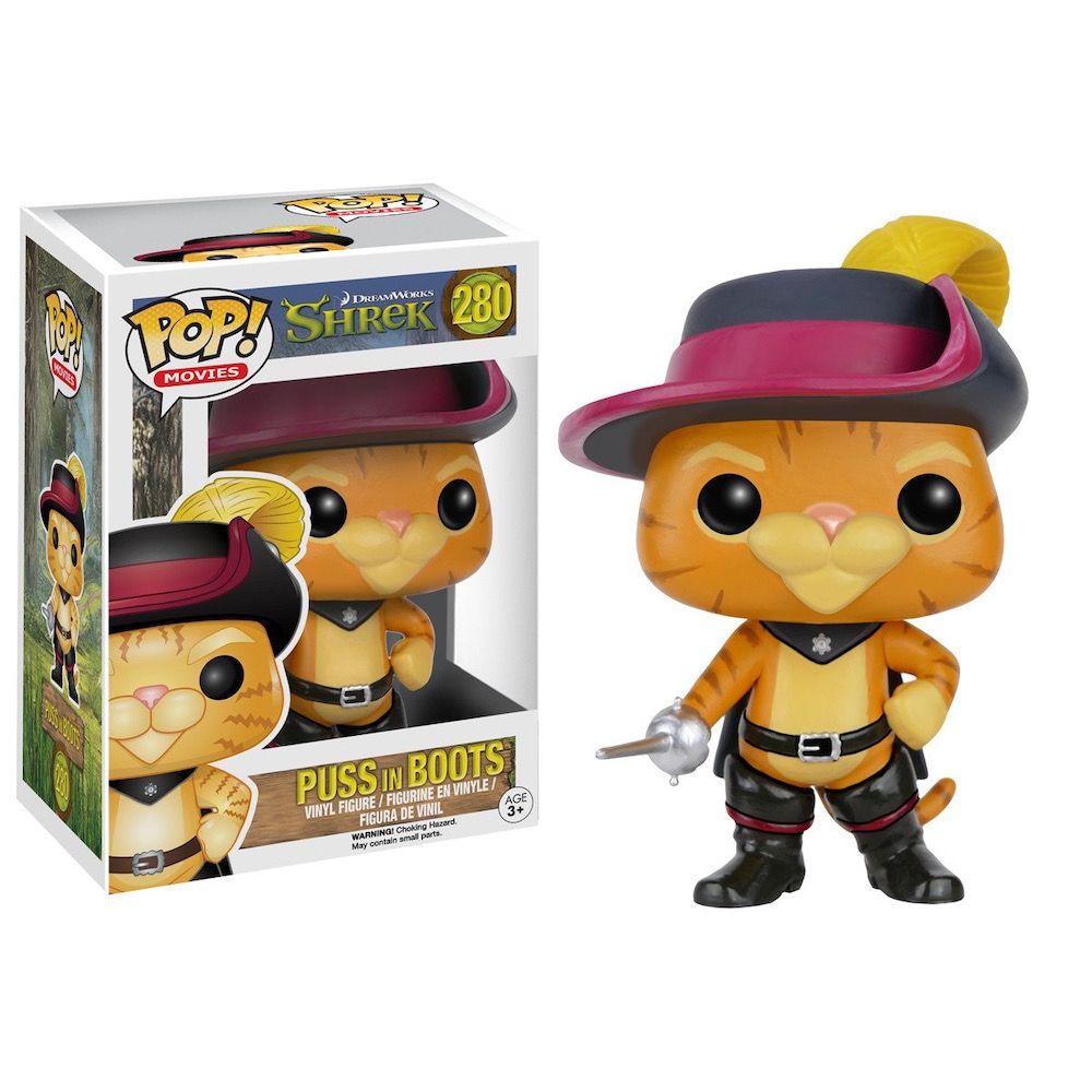 Фигурка Funko POP Puss in Boots (Vaulted) из мультика Shrek / Кот в сапогах из Шрек Фанко ПОП